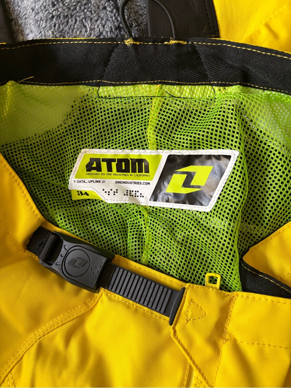 Men’s Yellow Motocross Pants with Green Accents - Picture 6 of 6